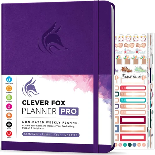 Miniatura 25 de Clever Fox Planner PRO – Planificador de vida semanal y mensual para aumentar la productividad, el manejo del tiempo y alcanzar tus objetivos, 8.5 x