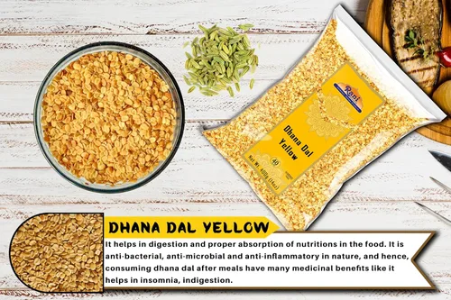 Miniatura 7 de Rani Dhana Dal (semillas de cilantro tostado) Amarillo 14 oz (400 gm) ~ Todo natural Vegano Sin colores Apto para gluten Sin OMG Kosher