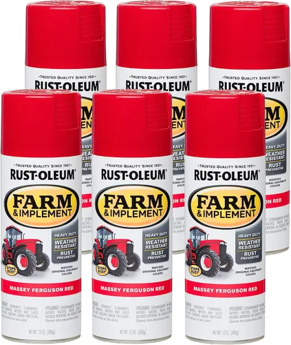 Miniatura 22 de Rust-Oleum 280131-6PK Pintura en aerosol para granjas e implementos, 12 onzas líquidas, color azul Ford, paquete de 6 Ford azul