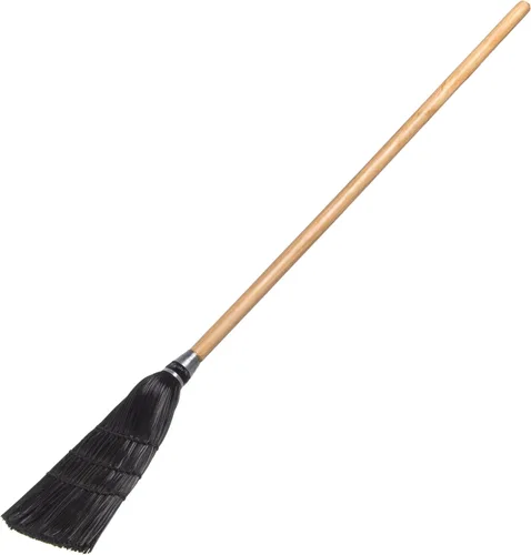 Miniatura 7 de Carlisle FoodService Products Escoba de vestíbulo, barrido de juguete pequeño con mango de madera, escoba de maíz sintética con cerdas
