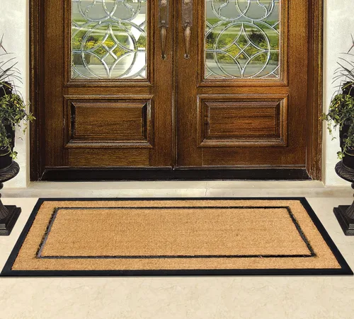 Miniatura 128 de A1HC Tapete para Puerta de Fibra de Coco Natural y Caucho, 30"x48" – Grueso, Duradero, Resistente, Anti-Desprendimiento, Resistente a