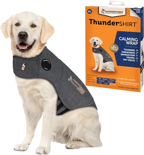 Miniatura 8 de Thundershirt para Perros, Grande, Gris Heather Clásico - Chaleco Calmante para la Ansiedad de Perros