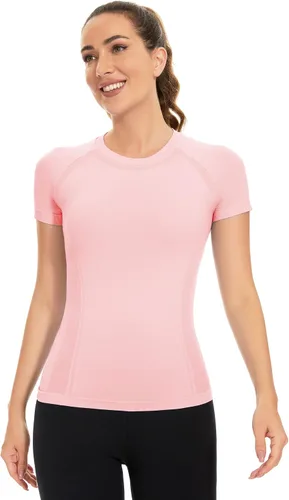 MathCat Seamless Workout Shirts for Women Long Sleeve Yoga Tops Sports Running Shirt Breathable Athletic Top Slim Fit