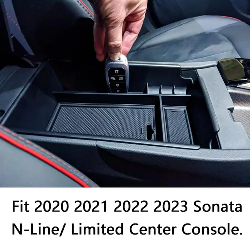 Miniatura 5 de EDBETOS Bandeja organizadora de consola central compatible con accesorios Hyundai Sonata 2020 2021-2022 2023 Limited N-Line Interior Reposabrazos