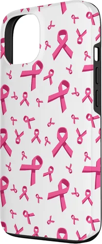 Miniatura 2 de iPhone 13 patrón de cinta rosa concientización del cáncer de mama mujeres caso de apoyo