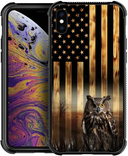 Miniatura 16 de Funda compatible con iPhone XS, funda para niñas y mujeres, cielo azul, flor, luna y mariposa