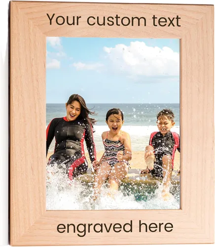 Miniatura 12 de Lifetime Creations Crea tu propio portarretratos personalizado: marco de fotos de madera personalizado grabado, regalo personalizable para boda