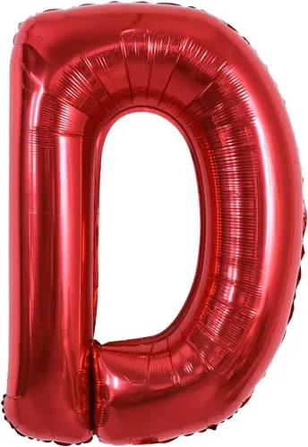 Miniatura 33 de TONIFUL Globos de Letras Rojas Brillantes Grandes de 40 Pulgadas A-Z, Globos Gigantes Jumbo de Helio de Papel de Aluminio Mylar Letra K Grande