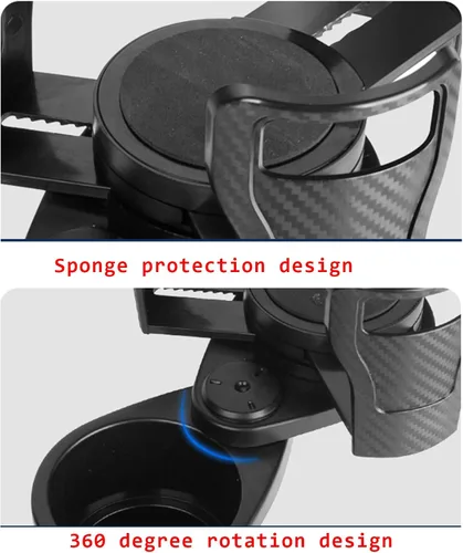 Miniatura 7 de Expansor de portavasos para automóvil, extensor adaptador multifuncional 2 en 1 para portavasos de automóvil, con base ajustable, compatible
