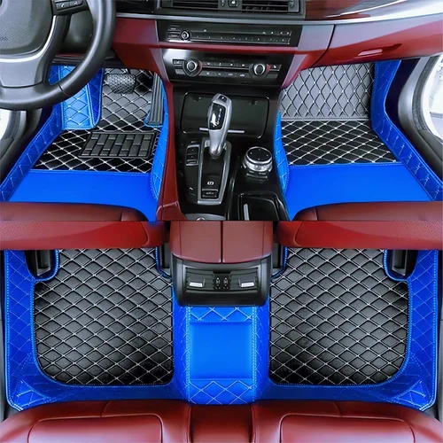 Miniatura 20 de Tapetes de cuero personalizados impermeables para automóvil, sedán, SUV, automóvil deportivo, negro, beige, para hombre y mujer (todo beige, 3D)