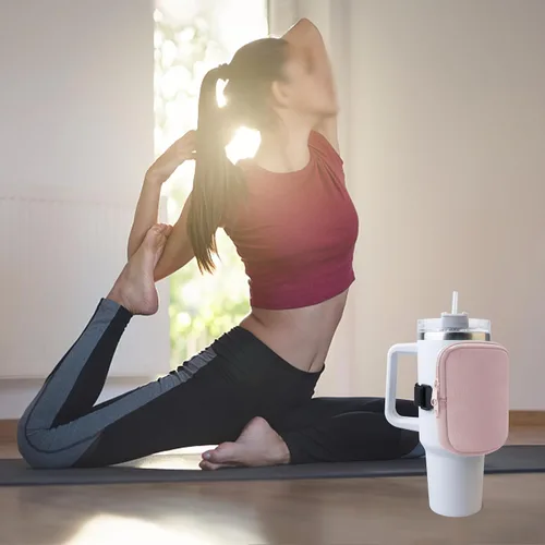 Miniatura 6 de Bolsa para botella de agua Stanley de 40 onzas con asa, accesorios de gimnasio para mujer, bolsa para cinturón compatible con Stanley/Accesorios