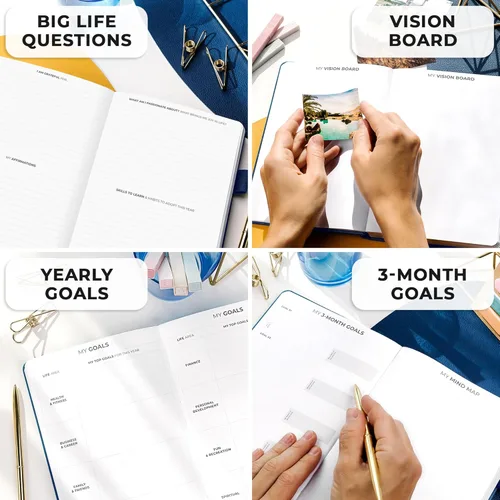 Miniatura 6 de Clever Fox Planificador edición premium, planificador semanal y mensual de lujo sin fecha para aumentar la productividad y alcanzar tus
