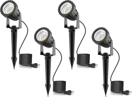 Miniatura 13 de L LOHAS LED Foco Navideño para Exterior, Luces Rojas para Patio, Encendido/Apagado Automático 5W 120V Iluminación de Paisaje para Casa