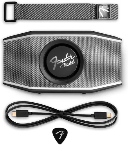 Miniatura 6 de Fender x Teufel ROCKSTER GO 2 Altavoz portátil Bluetooth – Sonido potente, resistente, impermeable, batería de 28 horas, correa de transporte