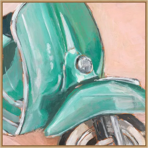 Miniatura 12 de Amanti Art Framed Canvas Wall Art 30x30 Retro Scooter IV by Ethan Harper, Framed Wall Art Canvas, Transportation Artwork, Country Rustic Decor