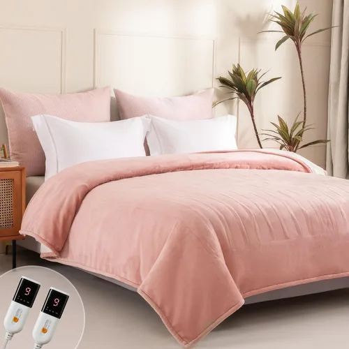 Miniatura 13 de Manta Eléctrica Térmica de 50" x 60" - Manta Térmica Eléctrica con 5 Niveles de Calefacción y 3 Horas de Apagado Automático, Lavable a Máquina