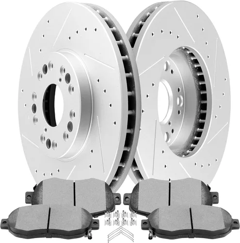 Miniatura 22 de SCITOO 120.40021, 3295 ATD465AC, D465-7345 Pastillas de Freno y Rotores Delanteros Compatibles con Acura EL 1997-2005, Honda Civic 1996-2005, Honda