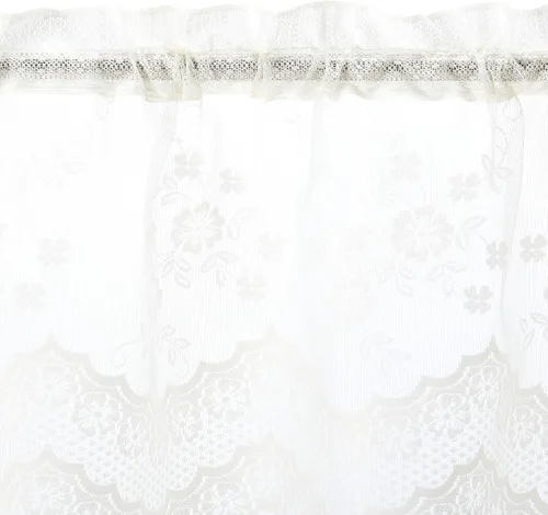 Miniatura 3 de Commonwealth Home Fashions Mona Lisa - Cenefa de encaje festoneado jacquard, 56 x 15 cáscara de huevo