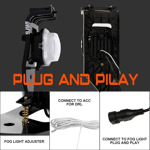 Miniatura 3 de Luz antiniebla LED con luces de circulación diurna, montaje de luz antiniebla para Ford F250 F350 F450 F550 Super Duty 2005 2006 2007 luces
