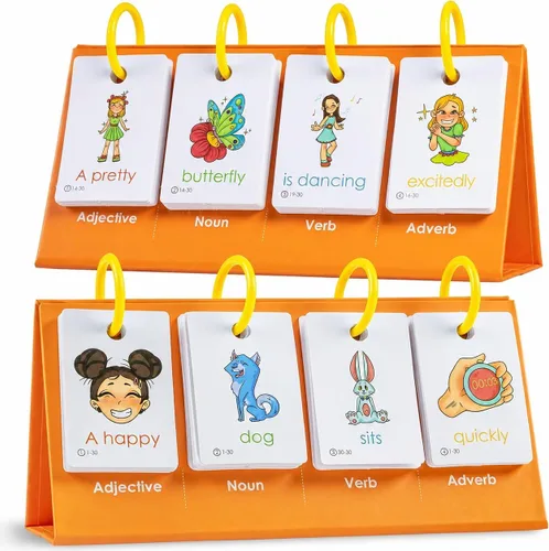 Alened Construcción de oraciones para niños, juguetes de terapia del habla para niños pequeños de 3 a 4 años, aprender a leer juegos de fonética,