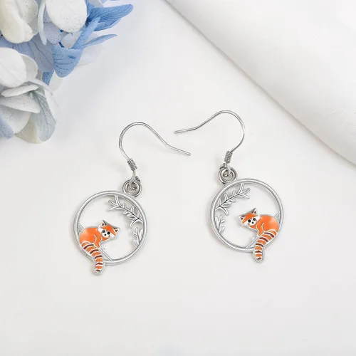 Miniatura 3 de YAFEINI Ajolotl - Aretes colgantes de plata de ley con diseño de cabra y ajolotl para mujeres y niñas