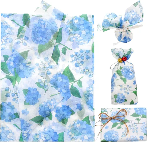 Miniatura 14 de Benvo 20 hojas de papel de seda con estampado floral 20 pulgadas x 29 pulgadas papel de decoupage decorativo papel de seda para regalos envoltura
