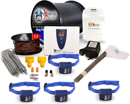 Miniatura 12 de Valla eléctrica para perros obstinados – 2 perros de 1000 pies de alambre resistente de grado profesional para valla de mascotas de 1/3 acre y 8