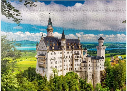 Miniatura 9 de MyPuzzle Neuschwanstein Castle On A Summer Day in Germany - Rompecabezas prémium de 100 piezas para adultos