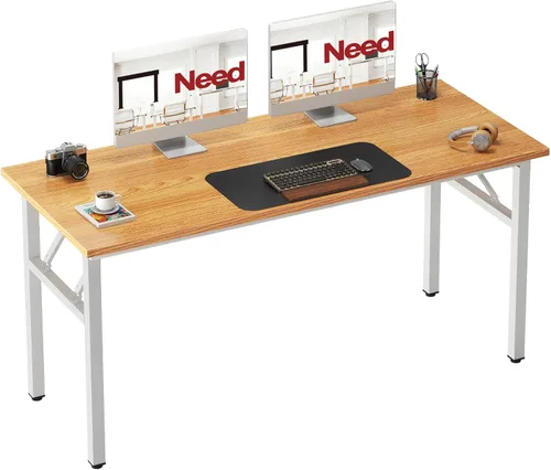 Miniatura 36 de Need AC5AW - Escritorio pequeño plegable, resistente y robusto para computadora, oficina en casa, dormitorios y espacios pequeños, no requiere Roble