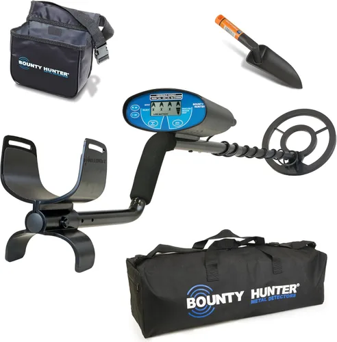 Miniatura 10 de Bounty Hunter Detector de Metales Quick Silver para Adultos y Niños – Bobina Impermeable de 8", Pantalla LCD, Ligero y Fácil de Usar, Encuentra Oro