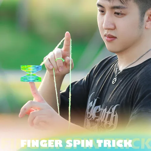 Miniatura 5 de MAGICYOYO Responsive Yoyo Professional K2 Crystal, Yo yo de doble propósito para niños y jugadores avanzados, yoyos degradados de plástico con 12