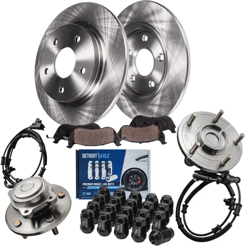 Miniatura 98 de Detroit Axle - Rotores de freno para Nissan NV2500 NV3500 NV1500 NV1500 2012-2021, repuesto de rotores de freno de disco: rotor delantero de 14.17