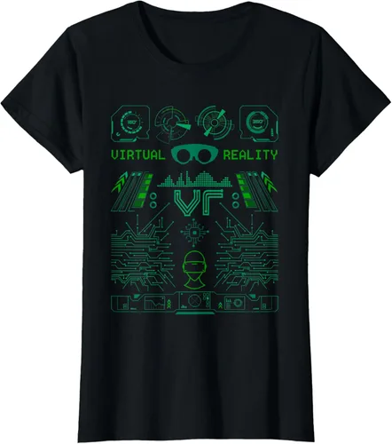 Miniatura 32 de Camiseta de realidad virtual VR Retro Gamers, Negro, S