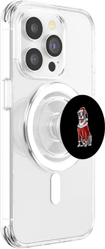 Miniatura 3 de Staffordshire Bull Terrier Santa Claus Merry Christmas Dog PopSockets MagSafe PopGrip for iPhone
