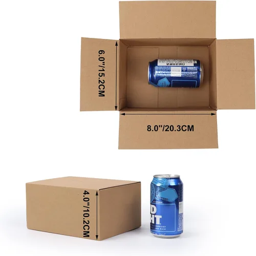 Miniatura 2 de CRUGLA Paquete de 40 cajas de envío de 8 x 6 x 4, cajas de cartón para pequeñas empresas, caja de correo corrugada a granel para embalaje