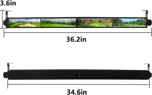 Miniatura 3 de Espejo universal para carrito de golf, espejo universal de 4 paneles para carritos de golf EZGO, Club Car, Yamaha (espejo retrovisor)
