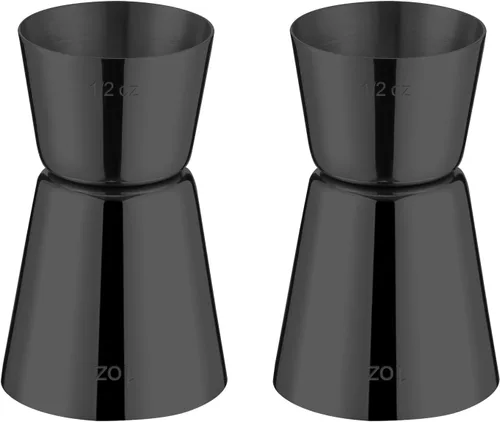 Miniatura 21 de Medidor para barman, Briout Jigger doble de cóctel japonés de primera calidad, acero inoxidable grado alimenticio 304, 2 OZ 1 OZ con mediciones