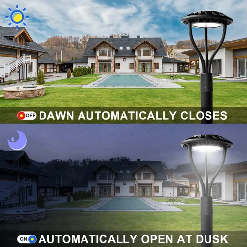 Miniatura 4 de OSTEK Luz LED superior de poste 20W/30W/40W/60W, 3CCT (3000K/4000K/5000K), luz de área comercial de 140LM/W, IP65 impermeable para exteriores