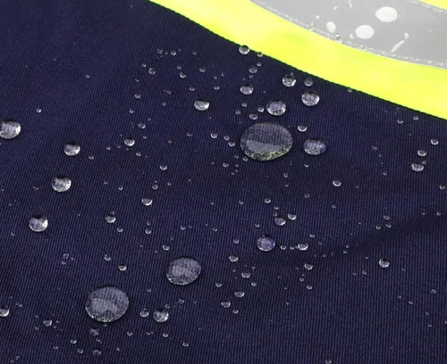 Miniatura 7 de BOCOMAL Camisas FR de alta visibilidad con botones de 7.5 onzas ANSI/ISEA tipo O Class1 resistente al fuego Hi Vis Refective Safety Jacket Azul