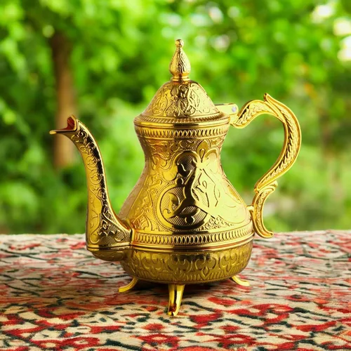 Miniatura 5 de Alisveristime Jarra decorativa Zamac - Elegante tetera ornamental para decoración del hogar (dorado)