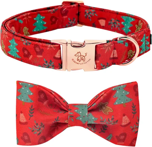 Miniatura 14 de Elegante collar para perro con moño Floral Vintage, cómoda pajarita para perro, collar de perro con lazo Collar ajustable para perros pequeños