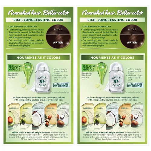 Miniatura 11 de Garnier Color de Cabello Nutrisse Crema Nutritiva, 434 Castaño Castaño Profundo (Castaño Chocolate) Tinte Permanente para el Cabello, 2