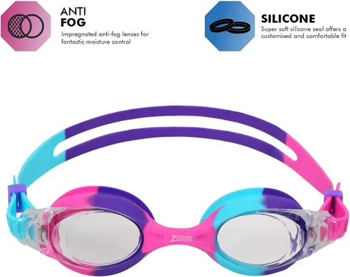 Miniatura 2 de Zoggs Gafas de natación Little Bondi para niños, gafas de natación con protección UV antivaho Correa de silicona suave y ajuste fácil de deslizar