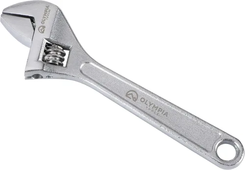 Miniatura 12 de Olympia Tools Llave ajustable de 15 pulgadas, acero forjado de alta resistencia, cromado, mandíbulas mecanizadas de precisión, resistente a
