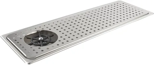 Miniatura 10 de Lavadora de jarra, lavadora de espresso, bandeja de drenaje y goteo, lavadora de vidrio de barra de acero inoxidable es el fregadero, y la lavadora