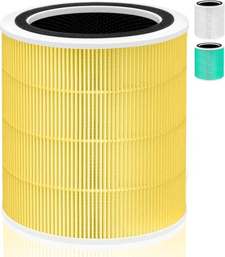 Filtro de repuesto para alergias a mascotas Core 400S para LEVOIT Core 400S y Core400S-P/Core 400S-rf Purificador de aire, 3-en-1 Verdadero H13 HEPA