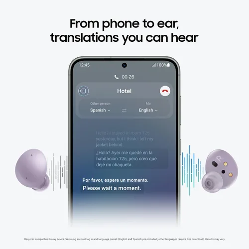 Miniatura 3 de Samsung Galaxy Buds 2 auriculares inalámbricos con cancelación de ruido, sonido ambiental, con Bluetooth, ligeros y cómodos, con control táctil