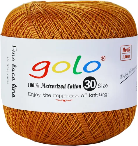 Miniatura 88 de golo Hilo de ganchillo tamaño 10-108 tarjeta de color 108 madejas juego de hilo de bordar elegante juego de caja de regalo con herramientas 100%