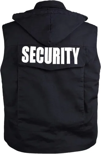 Miniatura 3 de BACKBONE Chaleco de seguridad uniforme de estilo militar unisex para hombre para mujer - Negro