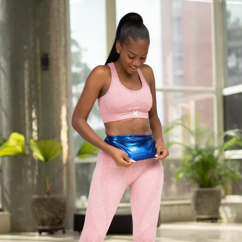 Miniatura 4 de Kewlioo Cincher de tóner de cintura que atrapa el calor para mujer, entrenador corporal para sudar, moldeador térmico sin neopreno